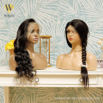 150% 180% Density HD Full Lace Human Hair Wigs For Black Women,Wholesale Brazilian Virgin Hair Transparent Lace Front Wig